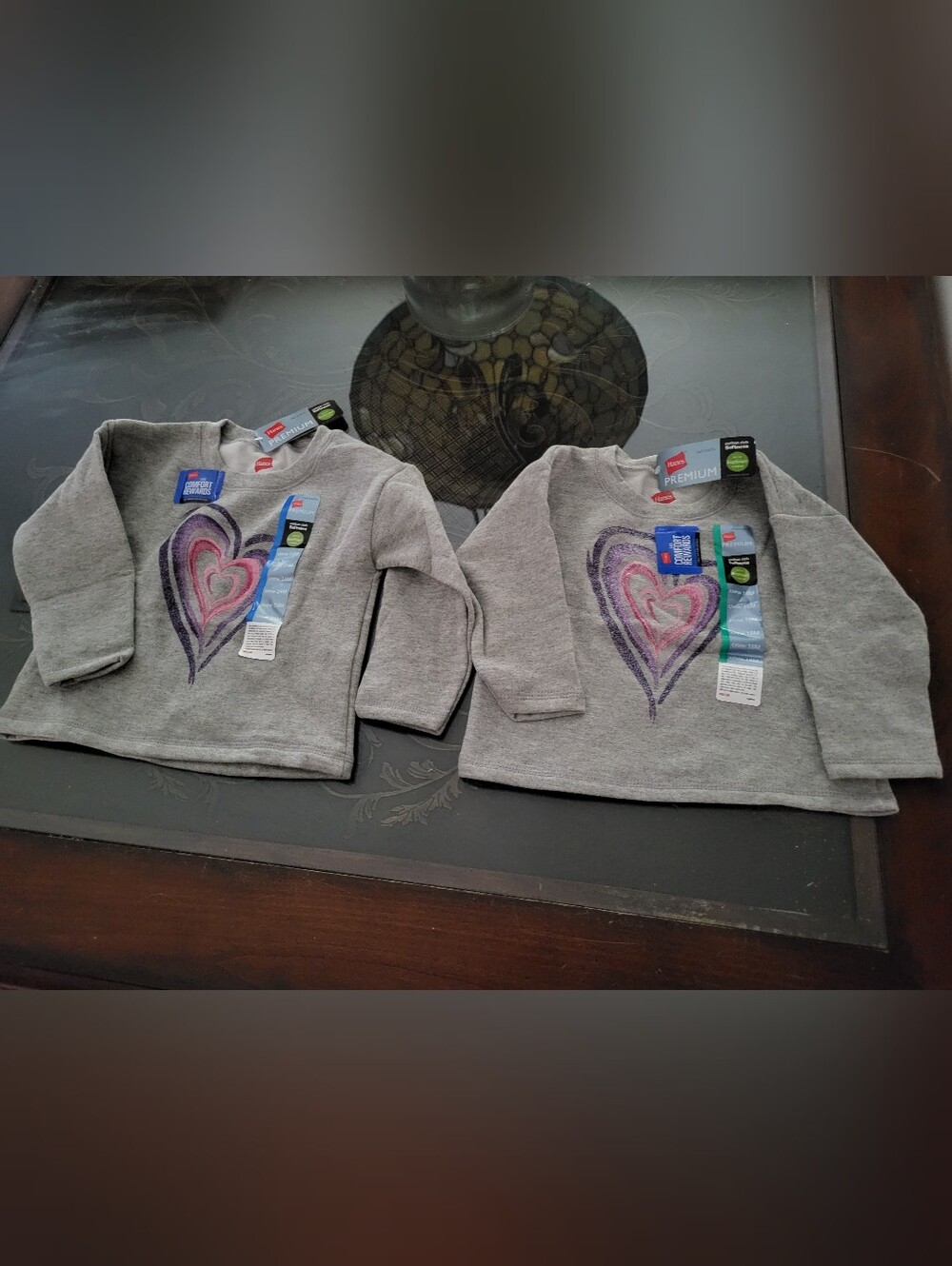 Hanes NWT Infant Girls Sweatshirts LOVE 12 Month/24 Month